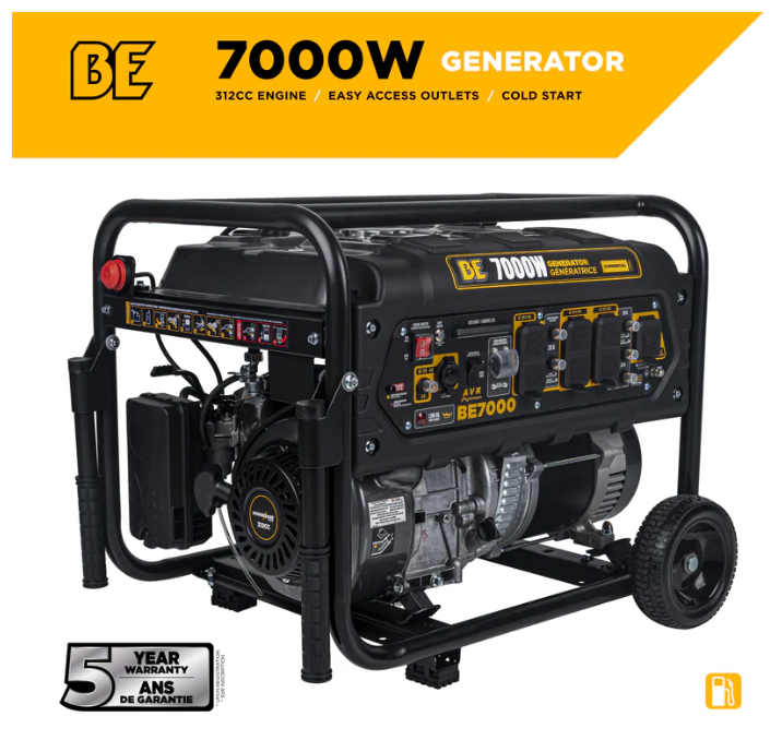 BE 7,000 Watt Generator