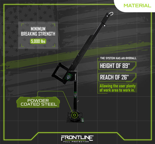 Frontline DAN75-US Patriot Davit Confined Space System - Made in USA