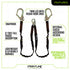 Frontline K100-62R Combat Compliance Kit - Harness, 6' Double Rebar Hook Leg Lanyard and Drawstring Bag