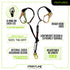 Frontline LPO62RADJ Combat 6' Tie-Back Double Leg Shock Absorbing Lanyard with Rebar Hooks