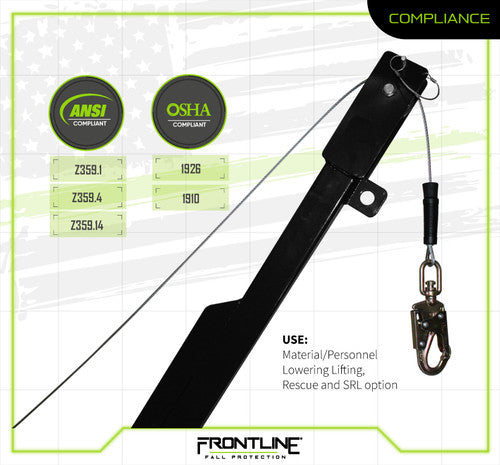 Frontline QAN75-US Patriot Quadpod Confined Space System - Made in USA