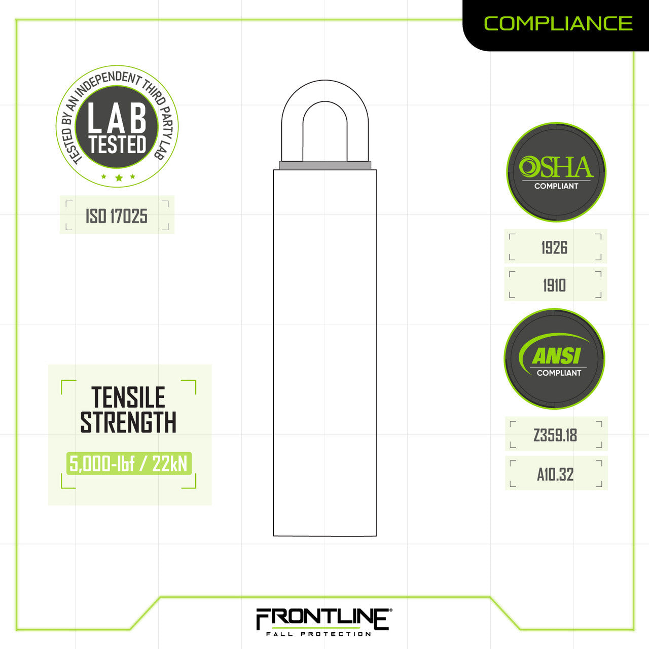 Frontline RW Weld-on Commercial Anchor 18