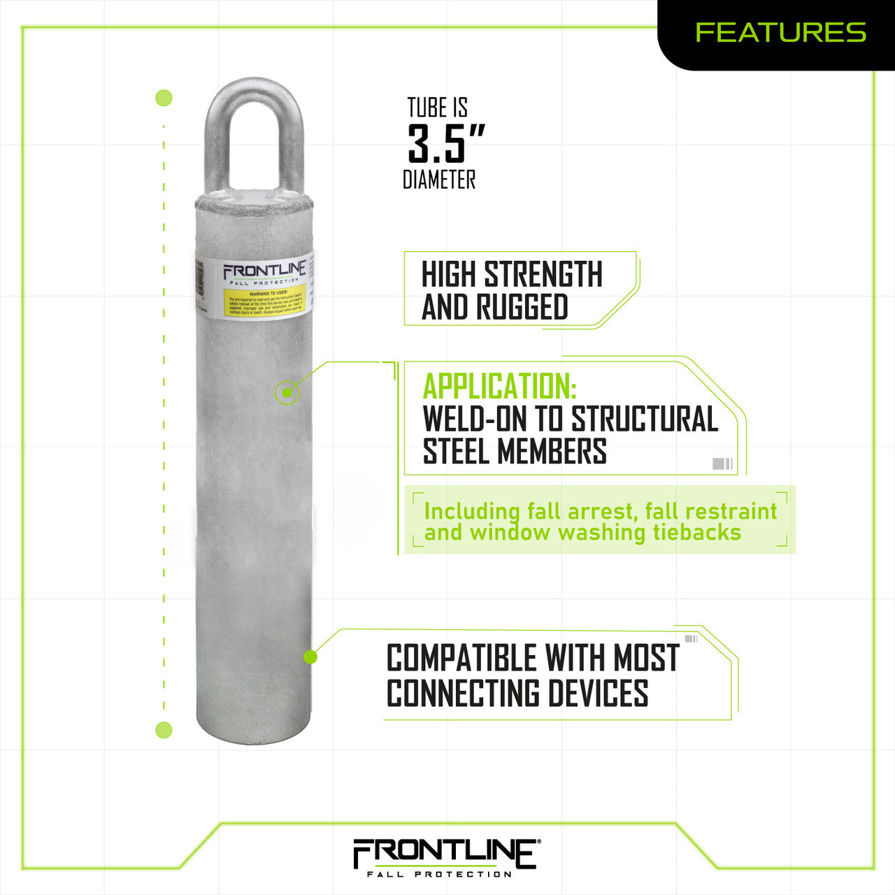 Frontline RW Weld-on Commercial Anchor 18"