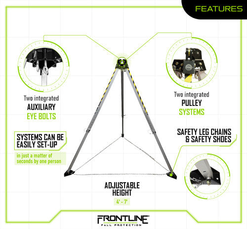 Frontline TAN07 MEGApod 7' Aluminum Tripod