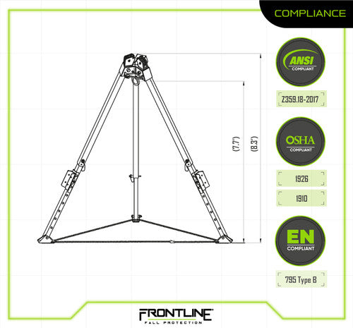 Frontline TAN10 MEGApod 10' Aluminum Tripod