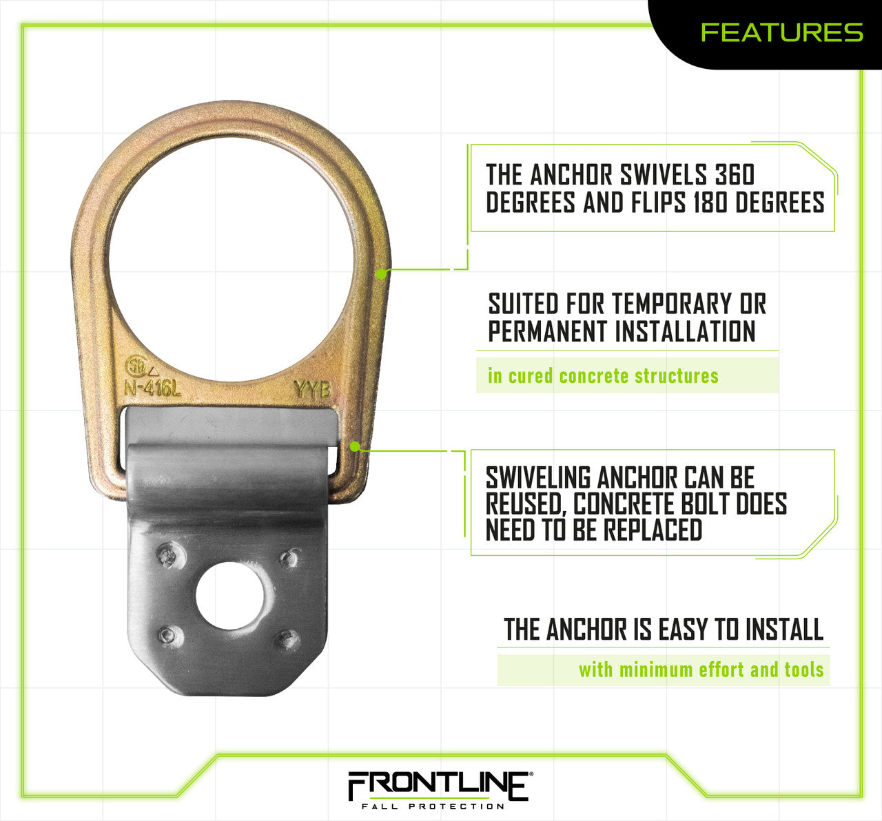 Frontline COB01SW Concrete Swiveling Anchor