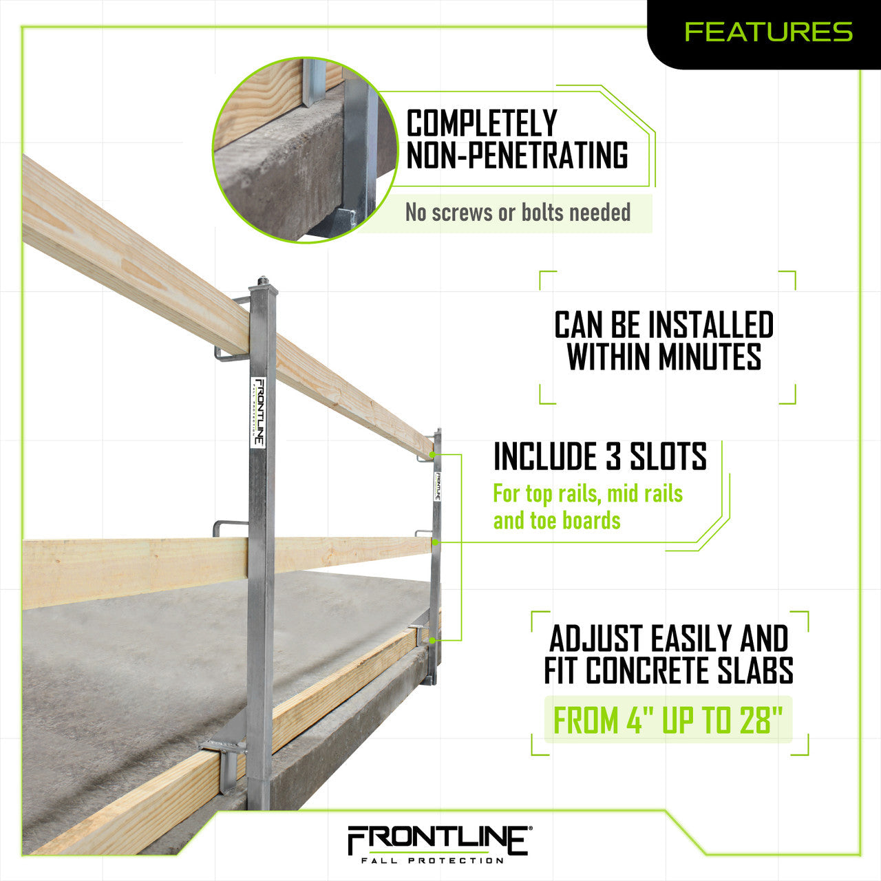 Frontline Slab Grabber System for Concrete Substrates (Ea)