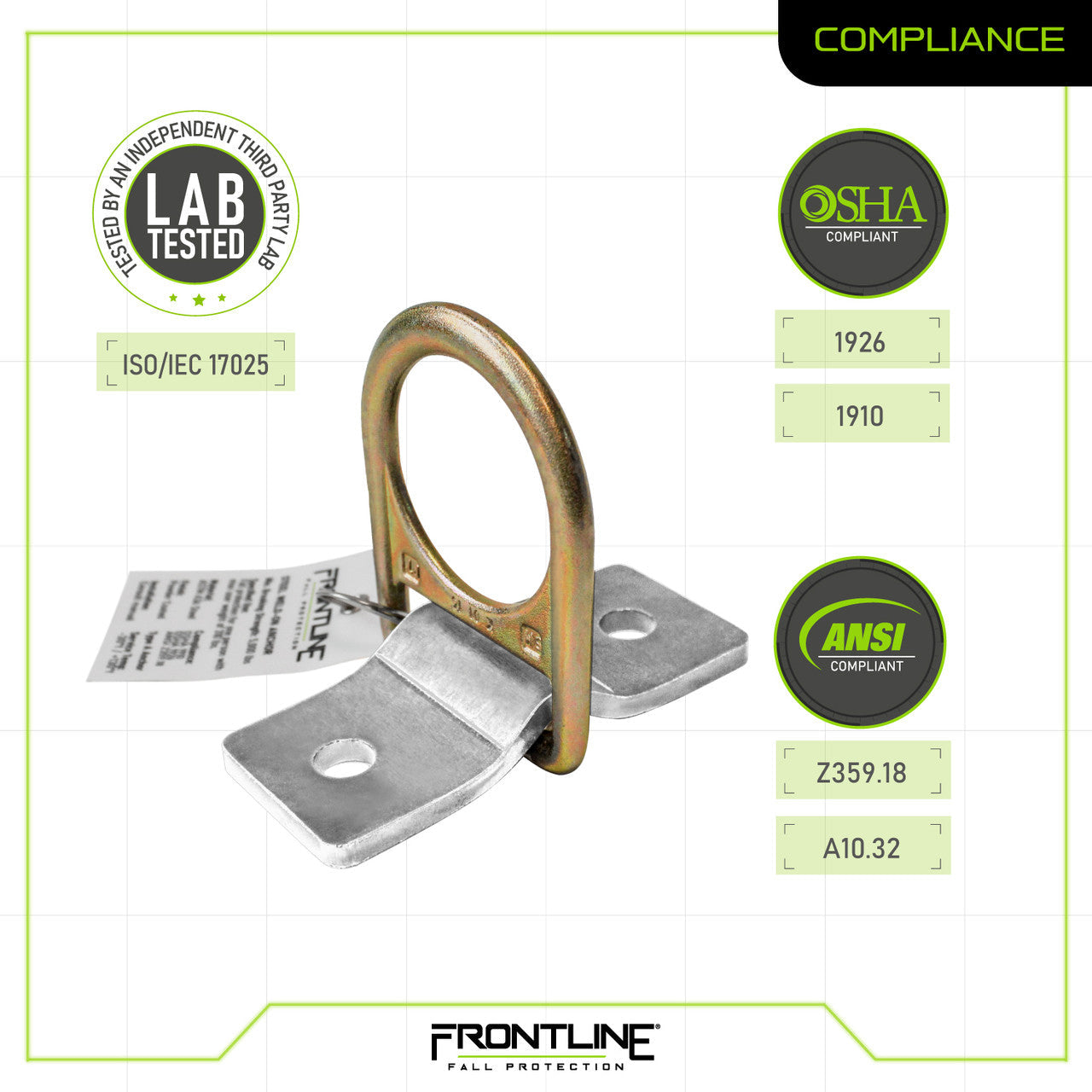 Frontline SBW01 Weld/Bolt-on Steel and Concrete Anchor