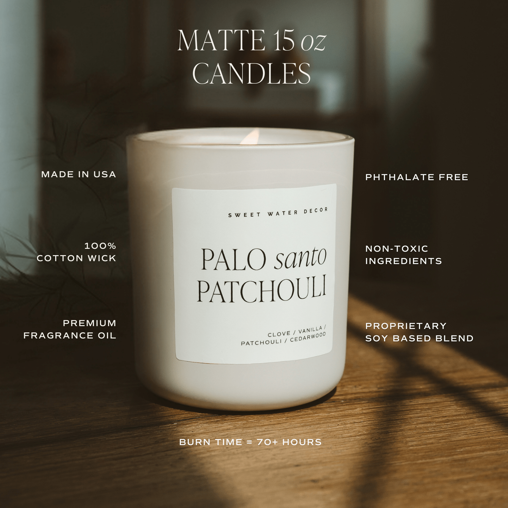 Salt and Sea Soy Candle - Tan Matte Jar - 15 oz