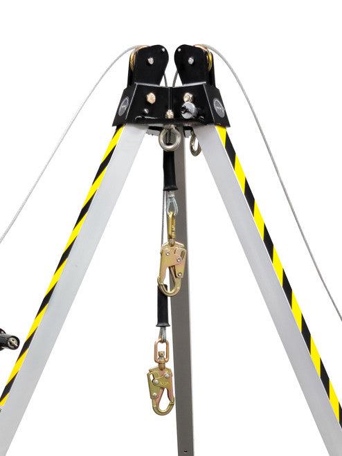 Frontline TAN07RURP MEGApod Confined Space 7' Aluminum Tripod with 60' Winch and 3-Way SRL