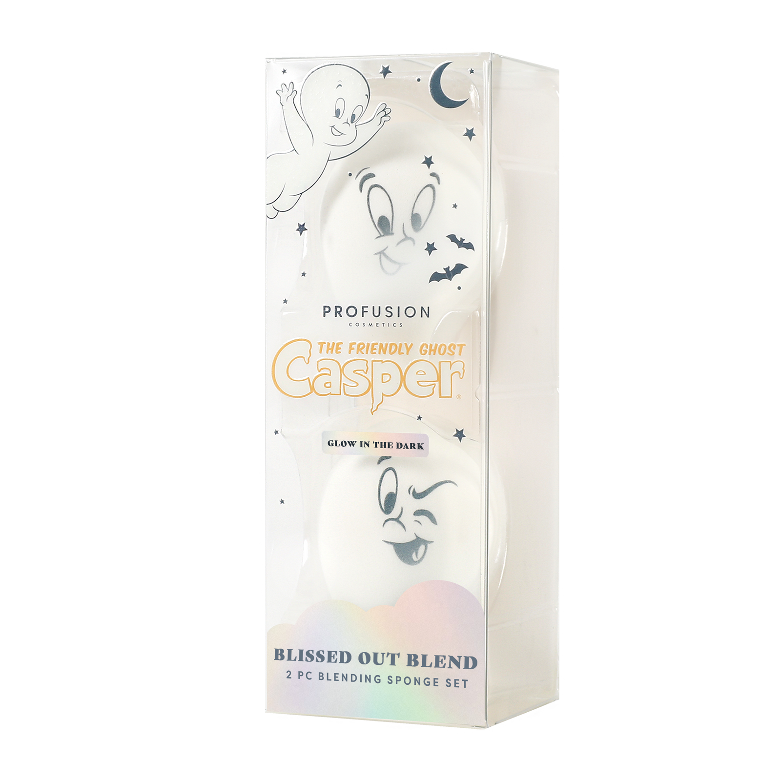 Casper The Friendly Ghost | Blissed out Blend Glow In The Dark 2 PC Blending Sponge Set