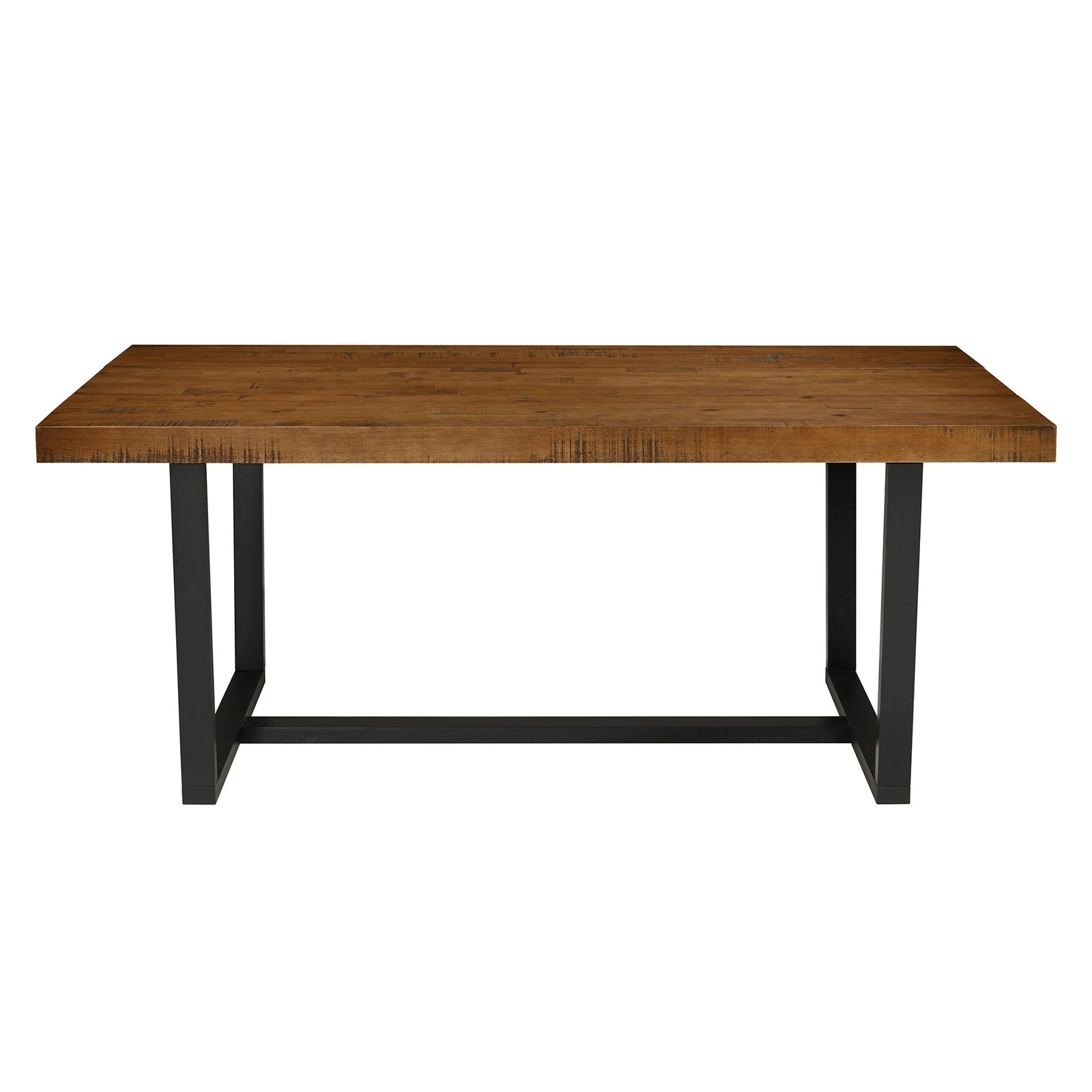 Mesa de comedor de madera envejecida Durango