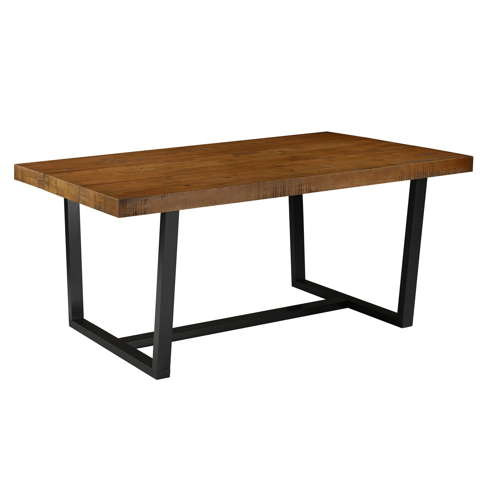 Mesa de comedor de madera envejecida Durango