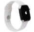 Apple Watch Series 7 (2021) GPS/Cellular A2477  - 45mm Titanium Case -Silicone White Sport band