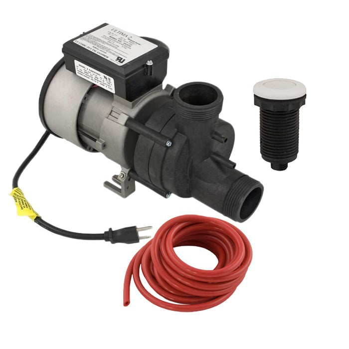 Balboa 1.0 HP WOW Bath Pump [E-Switch] [115V] [9 Amps] [AB/Air Tubing] (1051057)