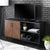 Bookmatch Asymmetrical Sideboard / TV Stand