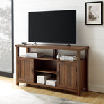 Mueble de TV Highboy de 58" con puerta ranurada