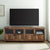 Mueble para TV de 70" Goodwin con puertas de vidrio y madera de 4 paneles