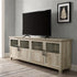 Mueble para TV de 70" Goodwin con puertas de vidrio y madera de 4 paneles