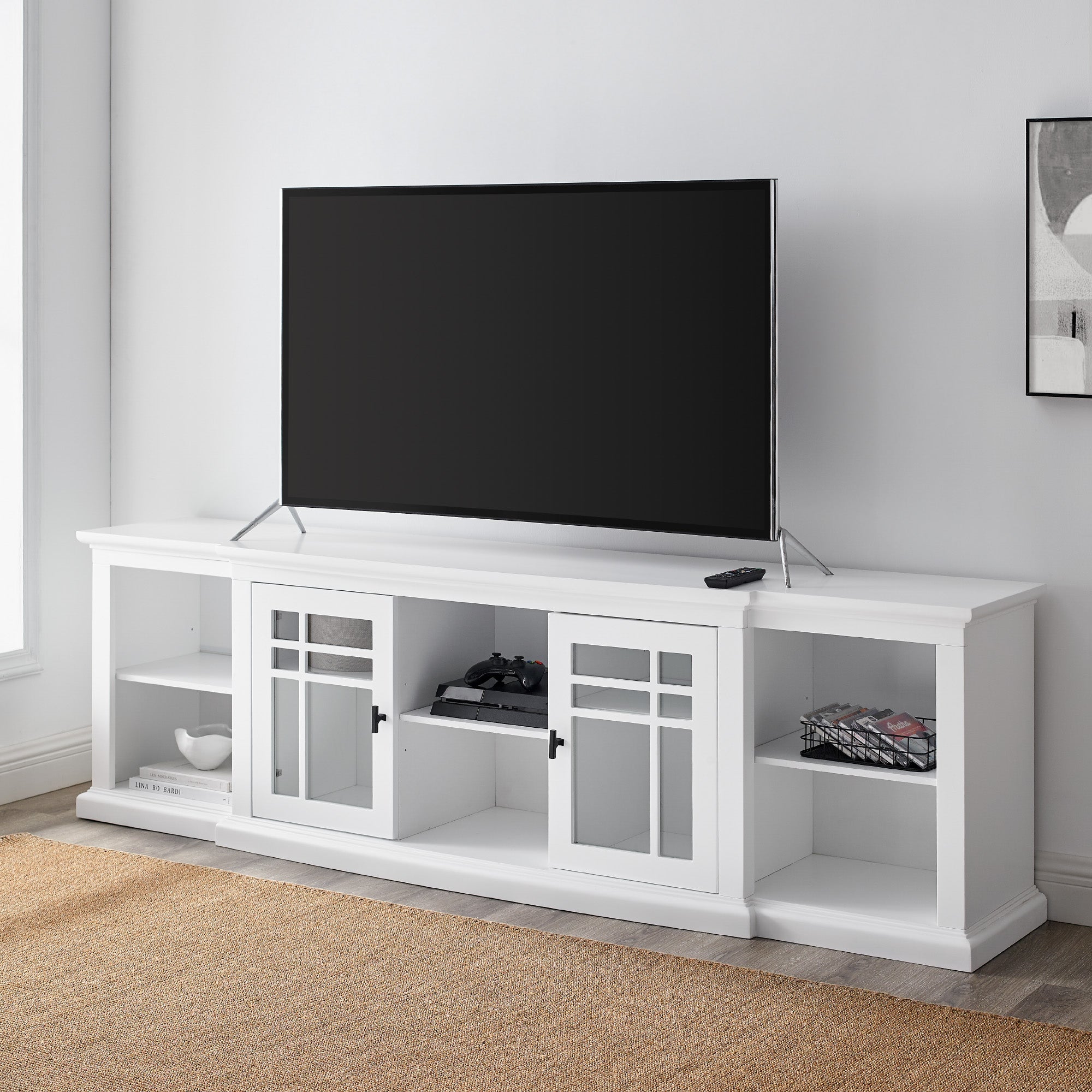 Mueble de TV con puerta de vidrio Hattie