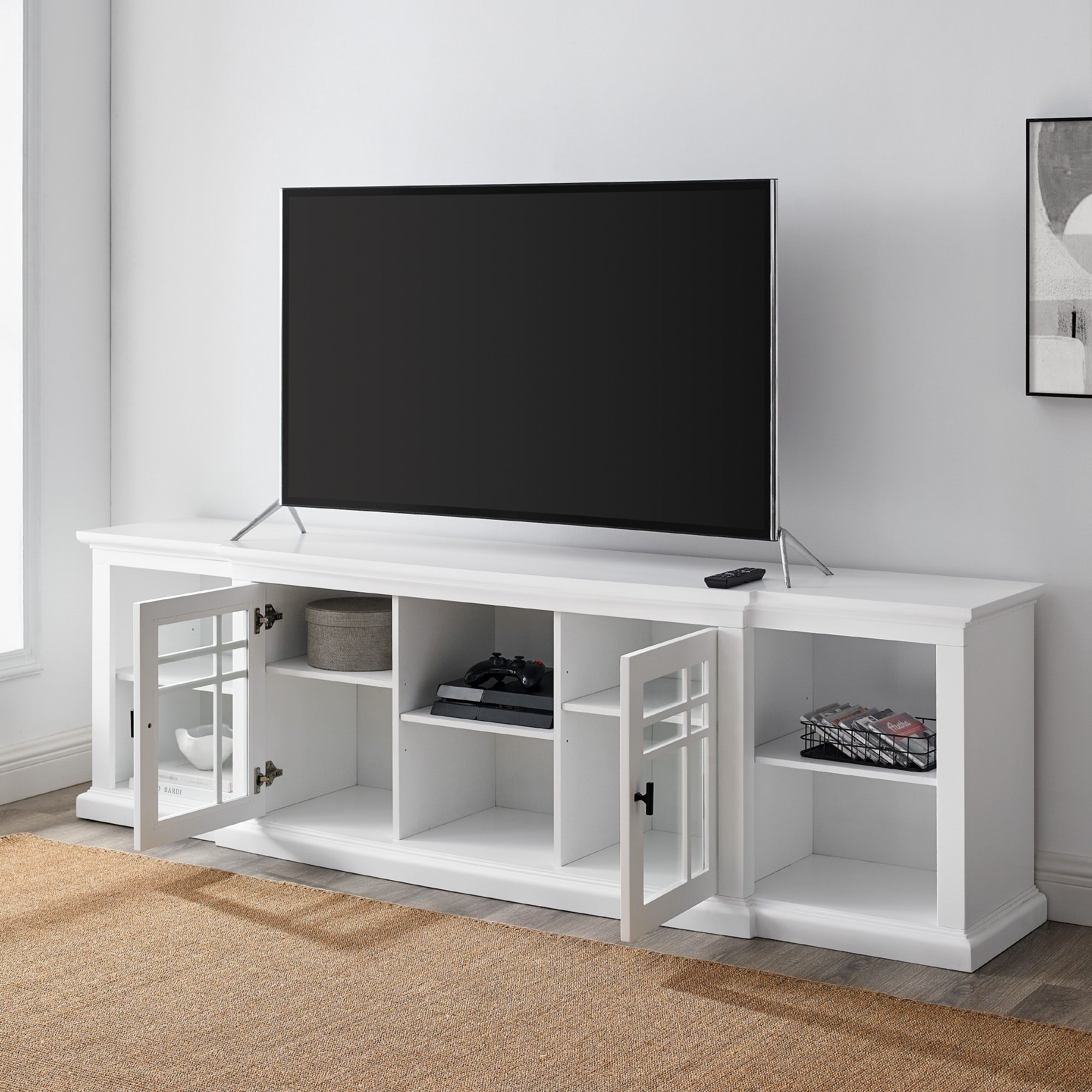 Mueble de TV con puerta de vidrio Hattie