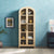 Chantelle Modern Arched Bookshelf with Glass Doors