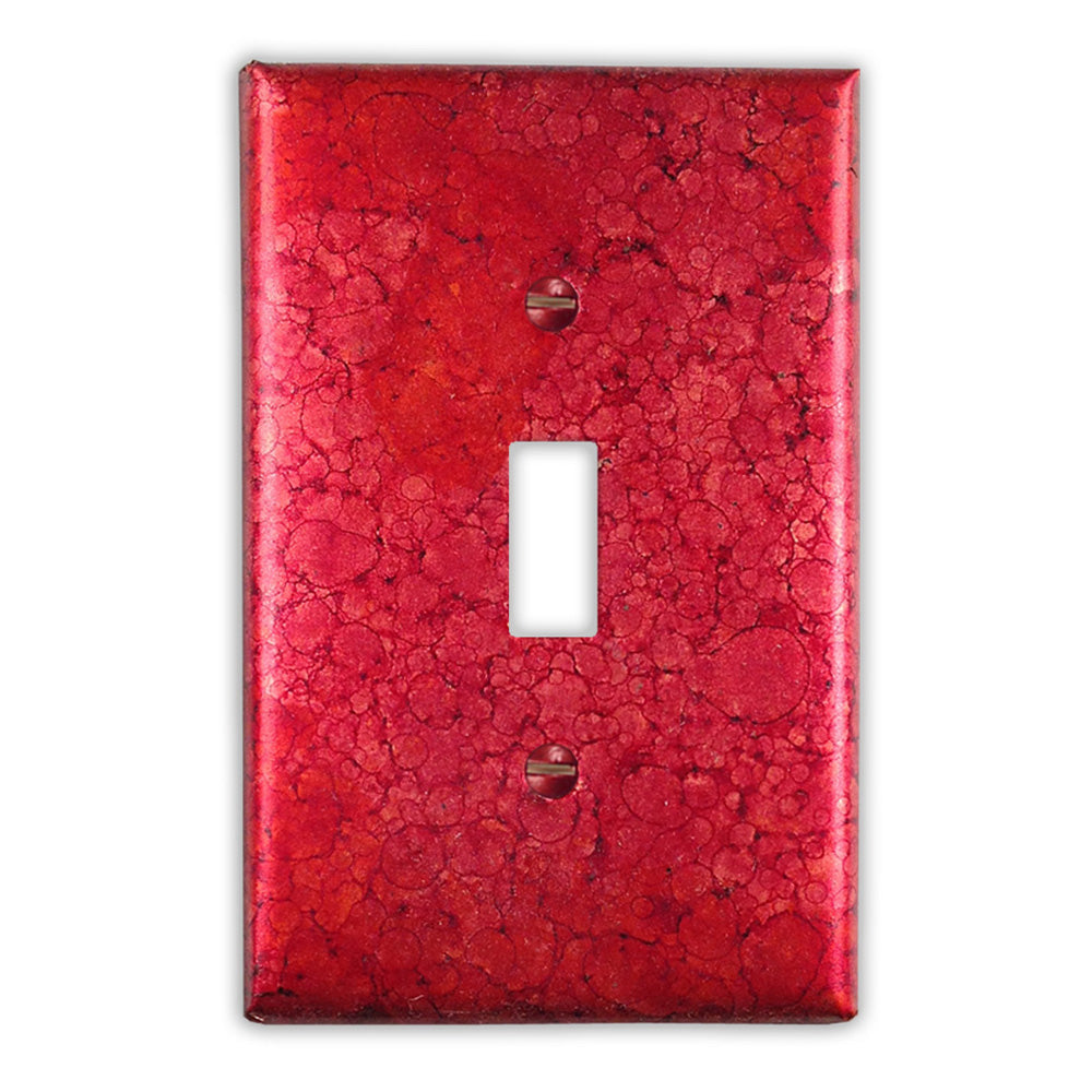 Wine Red Copper - 1 Toggle Wallplate