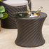 Walker Edison | Outdoor Side Table with Ice Bucket