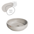 Lavabo redondo de hormigón de 14,5'' DDALF - Baño