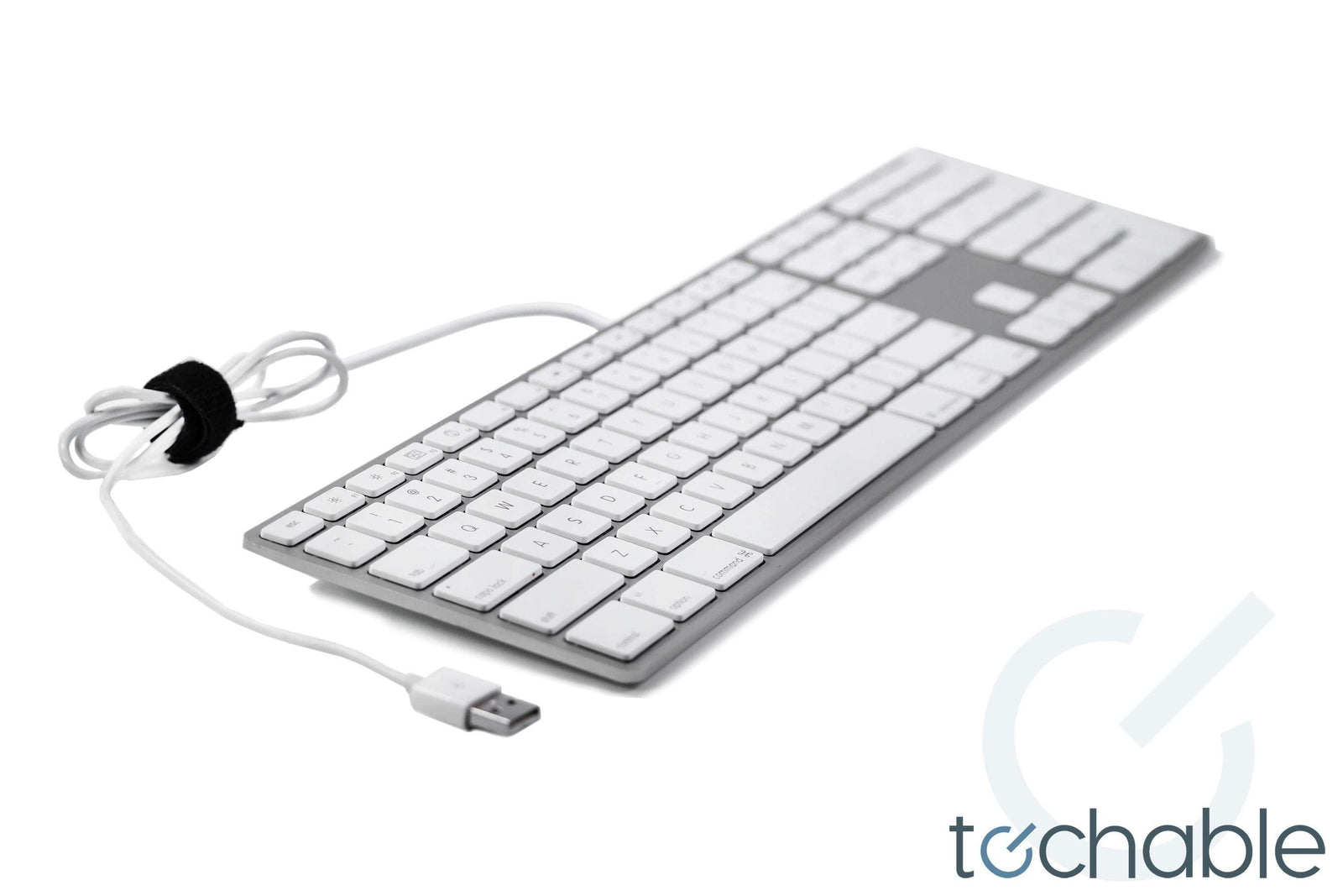 Apple Wired Keyboard with USB - A1243 | Model MA110LL/A, MB110LL/B | Slim, Full-Size Keyboard with Numeric Keypad