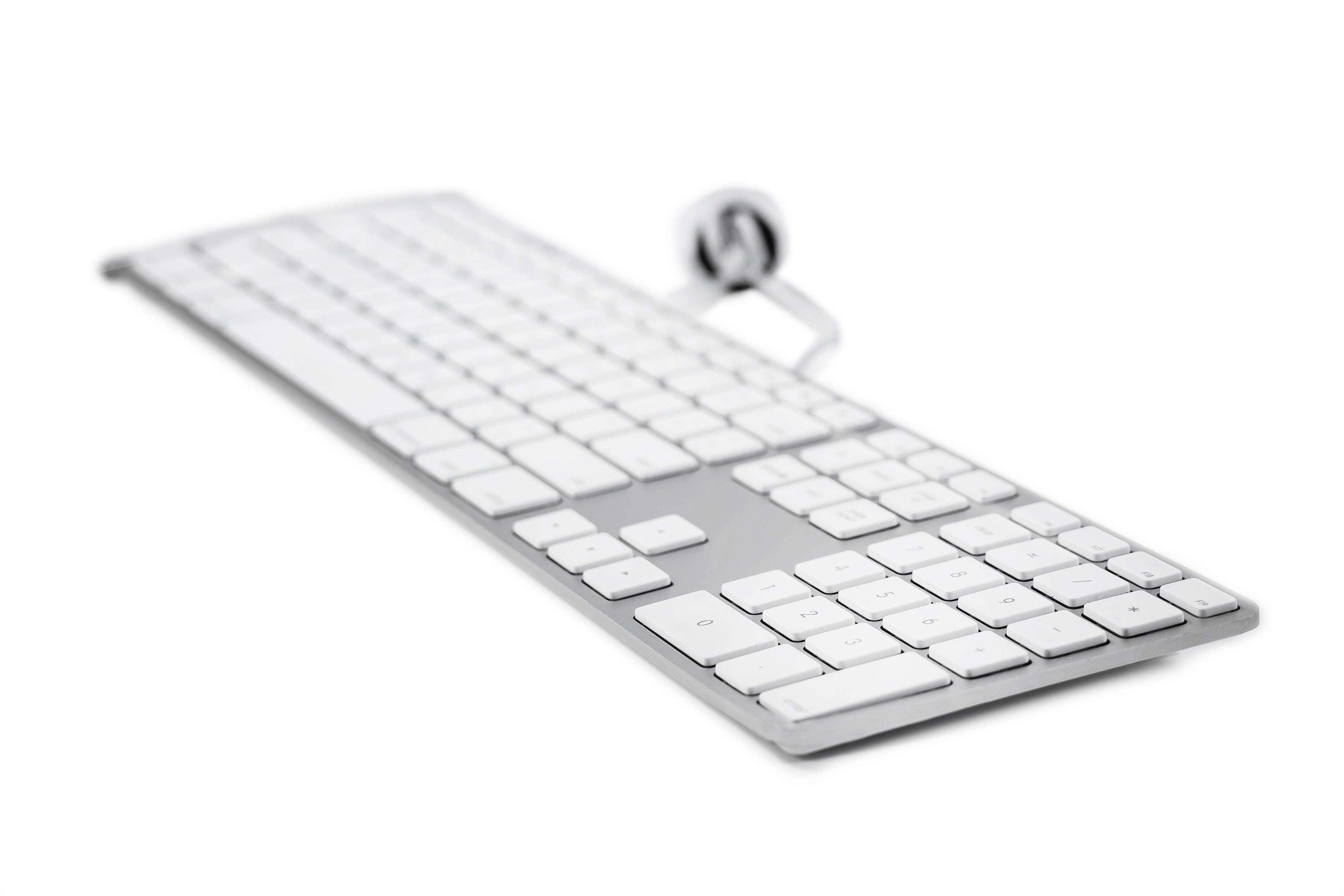 Apple Wired Keyboard with USB - A1243 | Model MA110LL/A, MB110LL/B | Slim, Full-Size Keyboard with Numeric Keypad