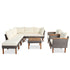 Walker Edison | Wicker 9-Piece Patio Modular Sofa Set