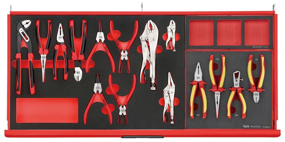 Juego de herramientas de espuma profesional con 7 cajones y 631 piezas Teng Tools - TCEMM631N