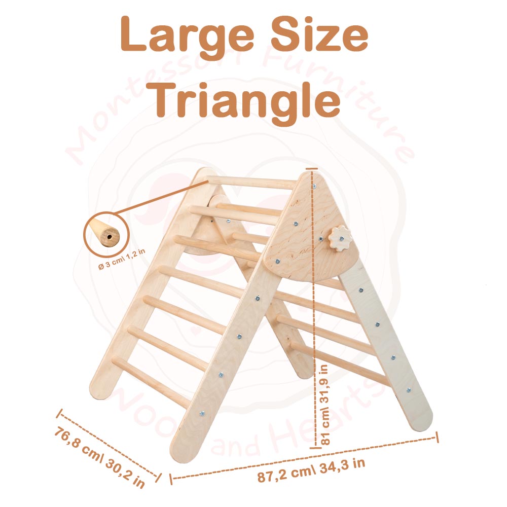 Triángulo plegable Montessori