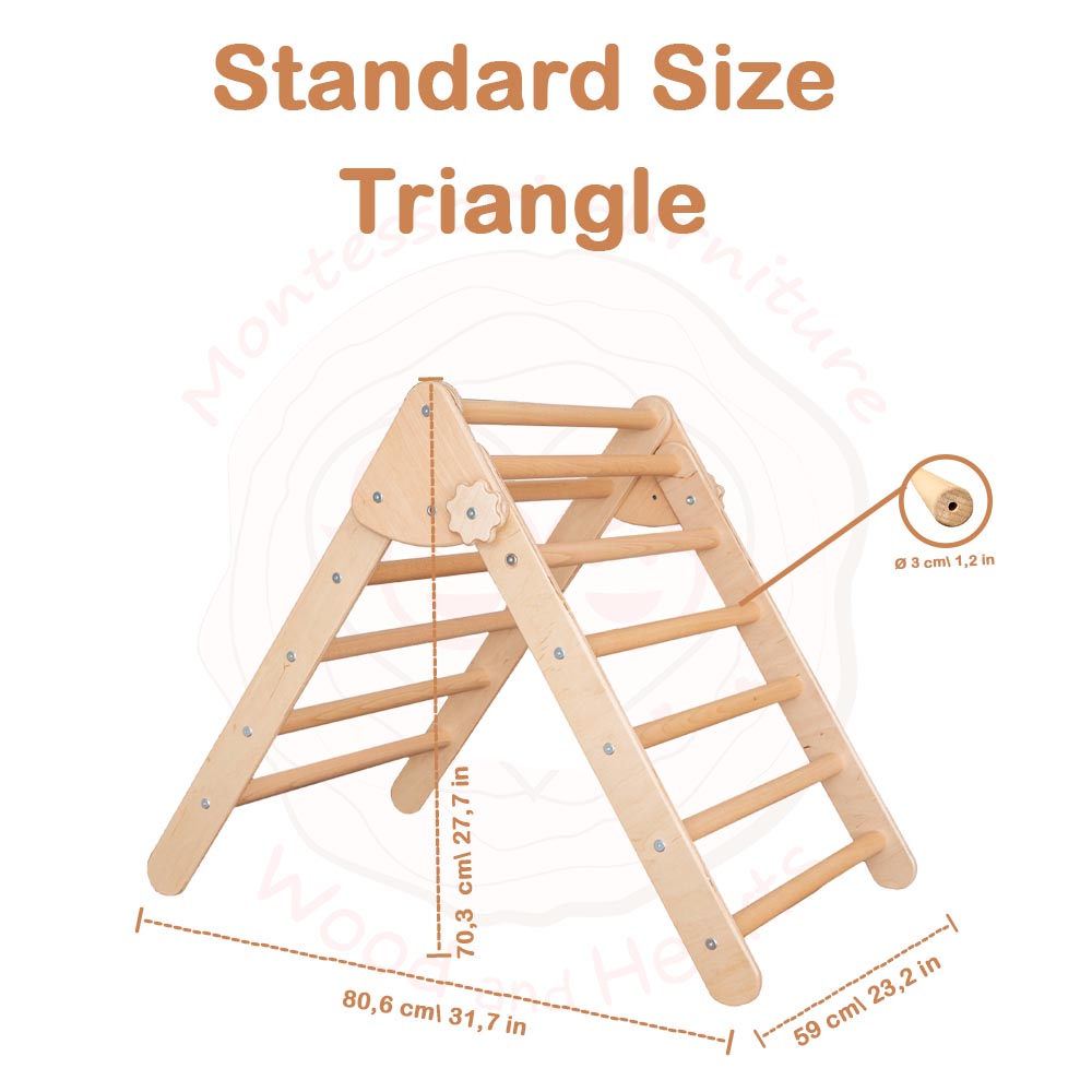 Triángulo plegable Montessori