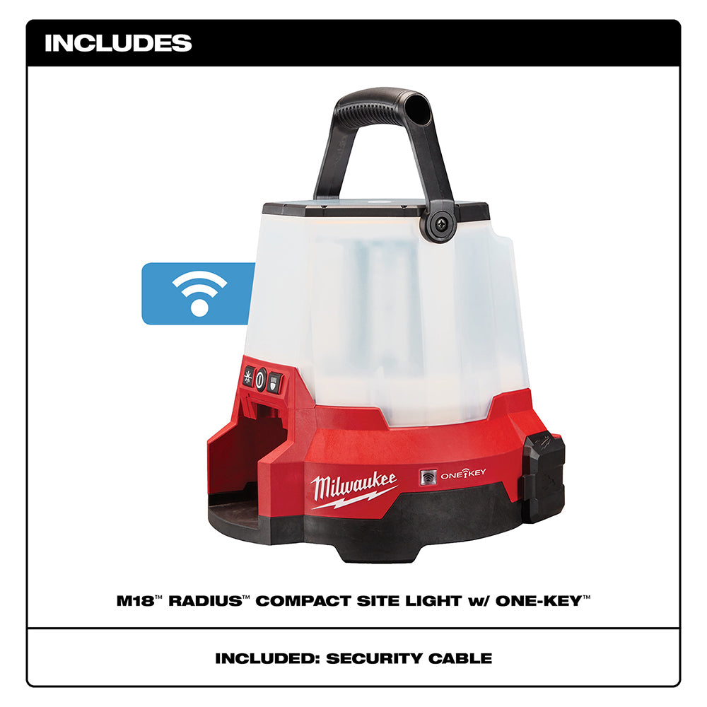 Milwaukee 2146-20 M18™ RADIUS™ LED Compact Site Light w/ ONE-KEY™