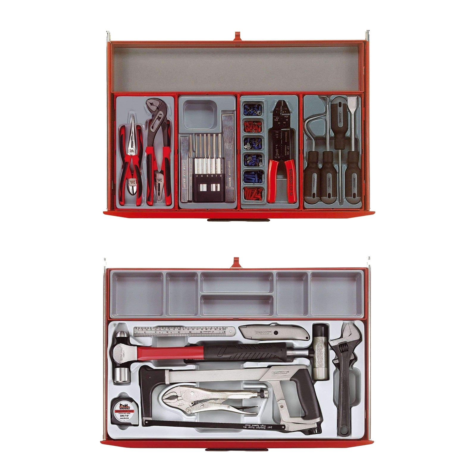 Juego completo de herramientas manuales generales para mecánica de 491 piezas de Teng Tools - TCMM491N