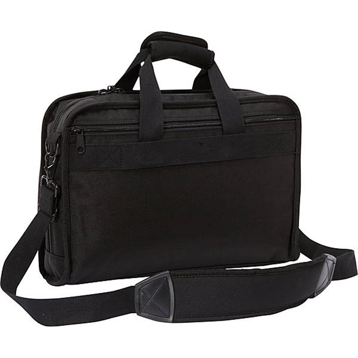 A. Saks Ballistic Nylon Organizer 8 Pocket Briefcase