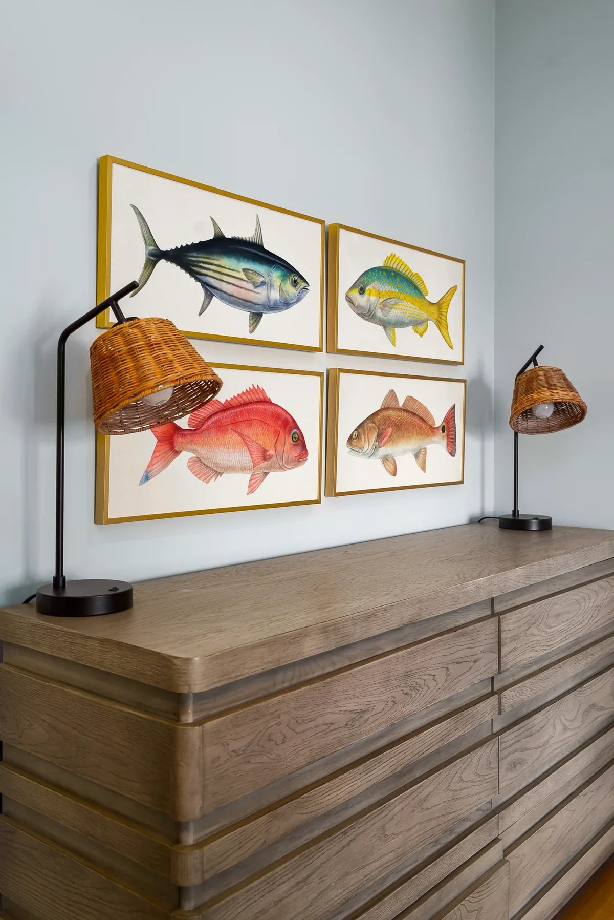 Carolina Fish Set of 4 by Charleston Blonde