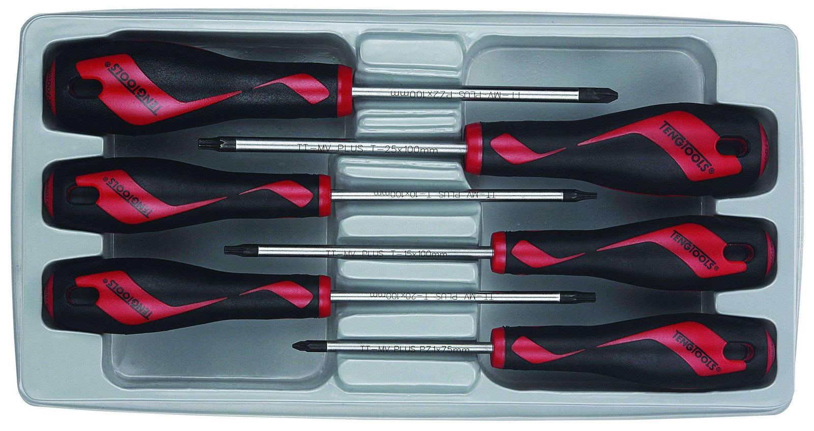 Teng Tools 6 Piece Screwdriver Set (PZ, TX) - MD906N2