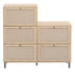 Walker Edison | Rattan 5 Door Shoe Rack