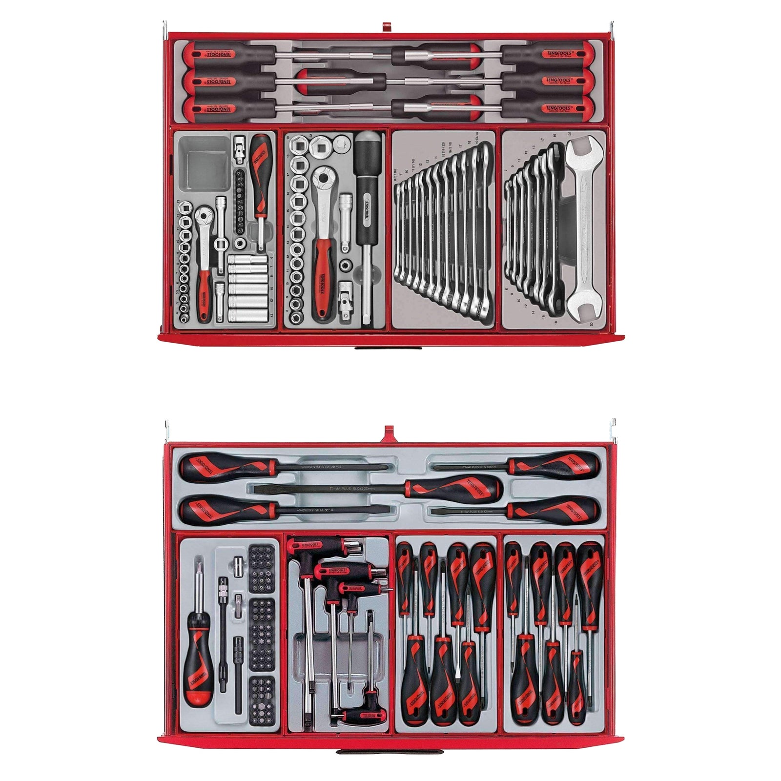 Juego completo de herramientas manuales generales para mecánica de 491 piezas de Teng Tools - TCMM491N