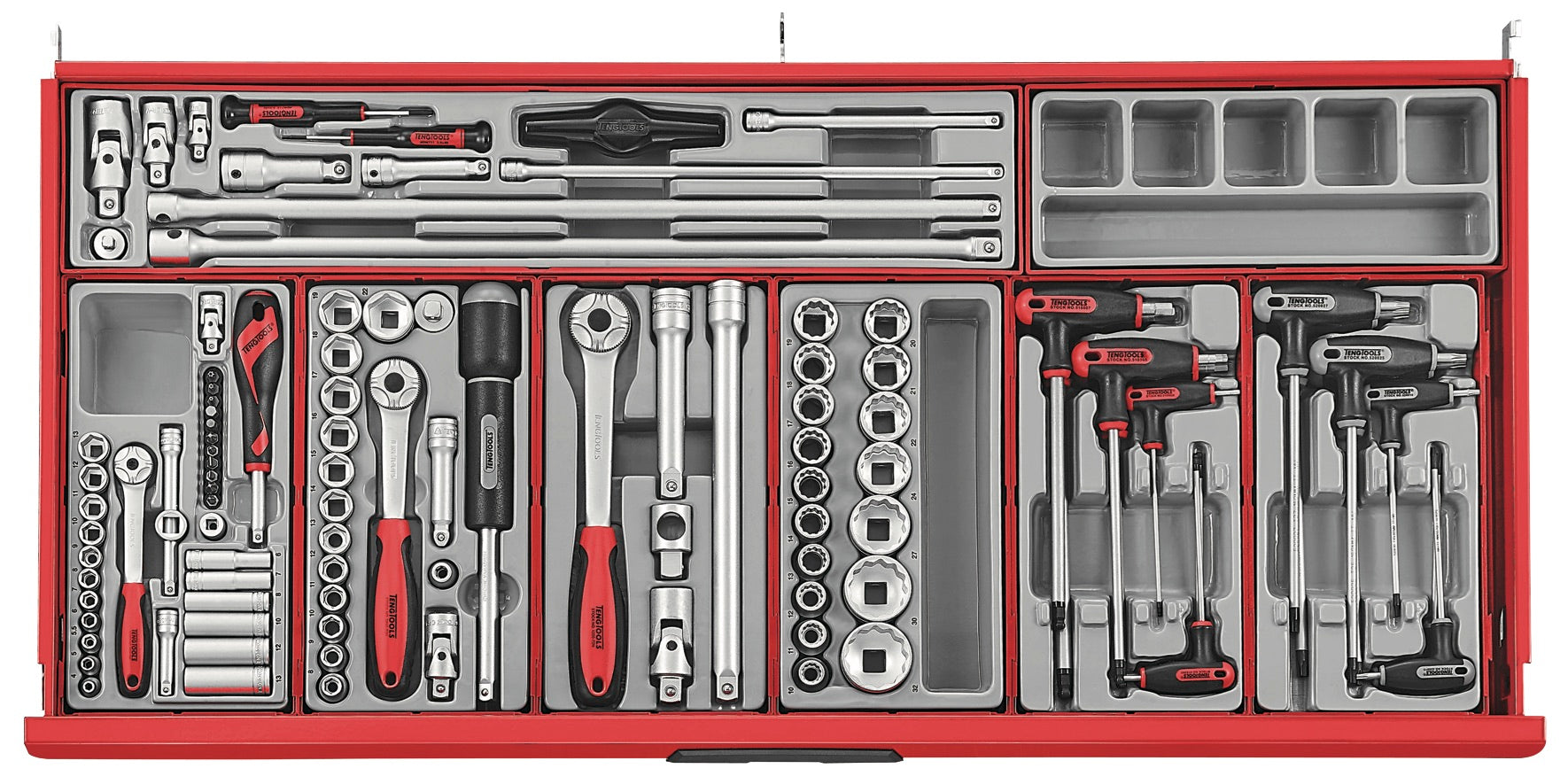 Juego de herramientas de 37 pulgadas de ancho y 622 piezas de Teng Tools - TCMM622