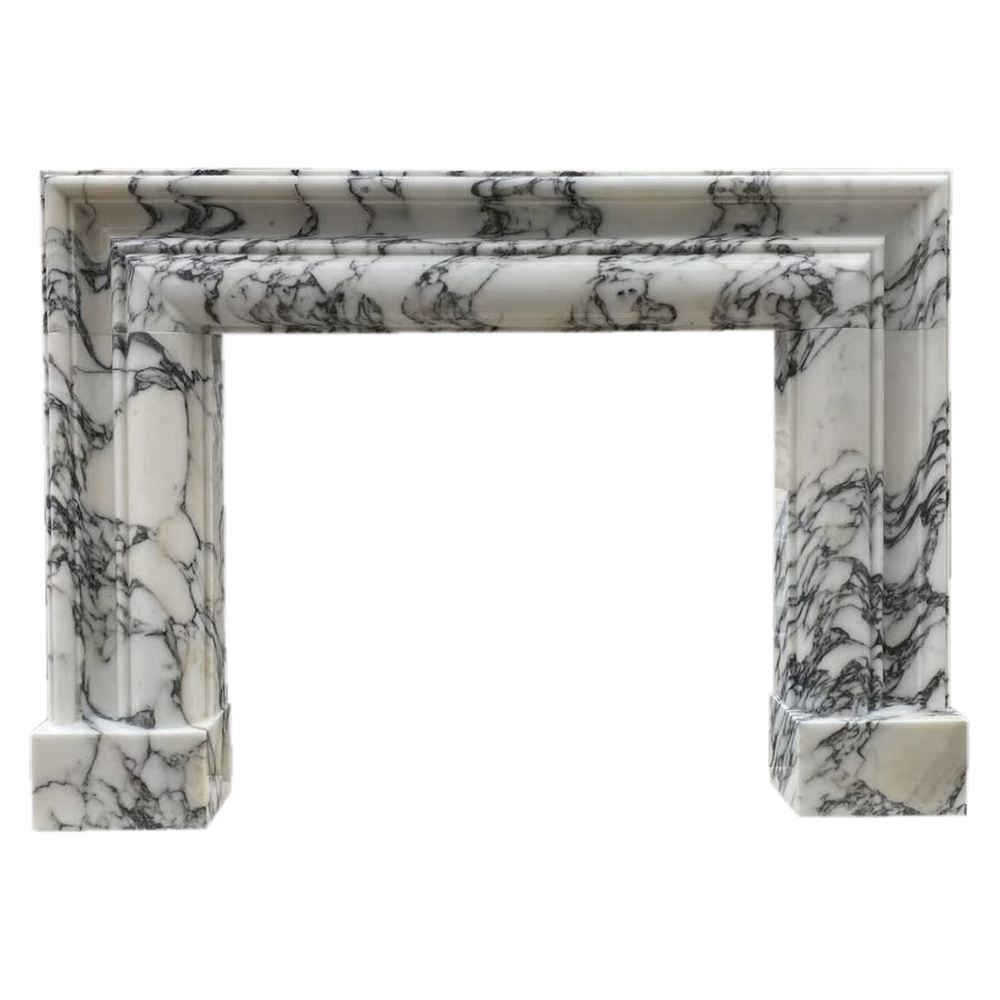 Calacatta Viola Marble Hand-carved Fireplace Mantel Polished (W)16.5" (L)61" (H)52"