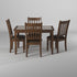 Capitola Faux Marble 5 Piece Dinette Set, Espresso