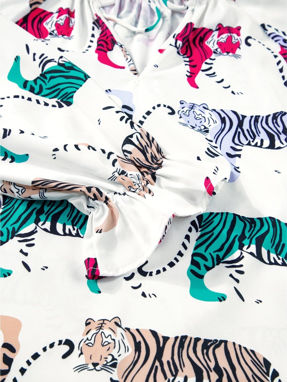 Modern Tiger Print Blouse