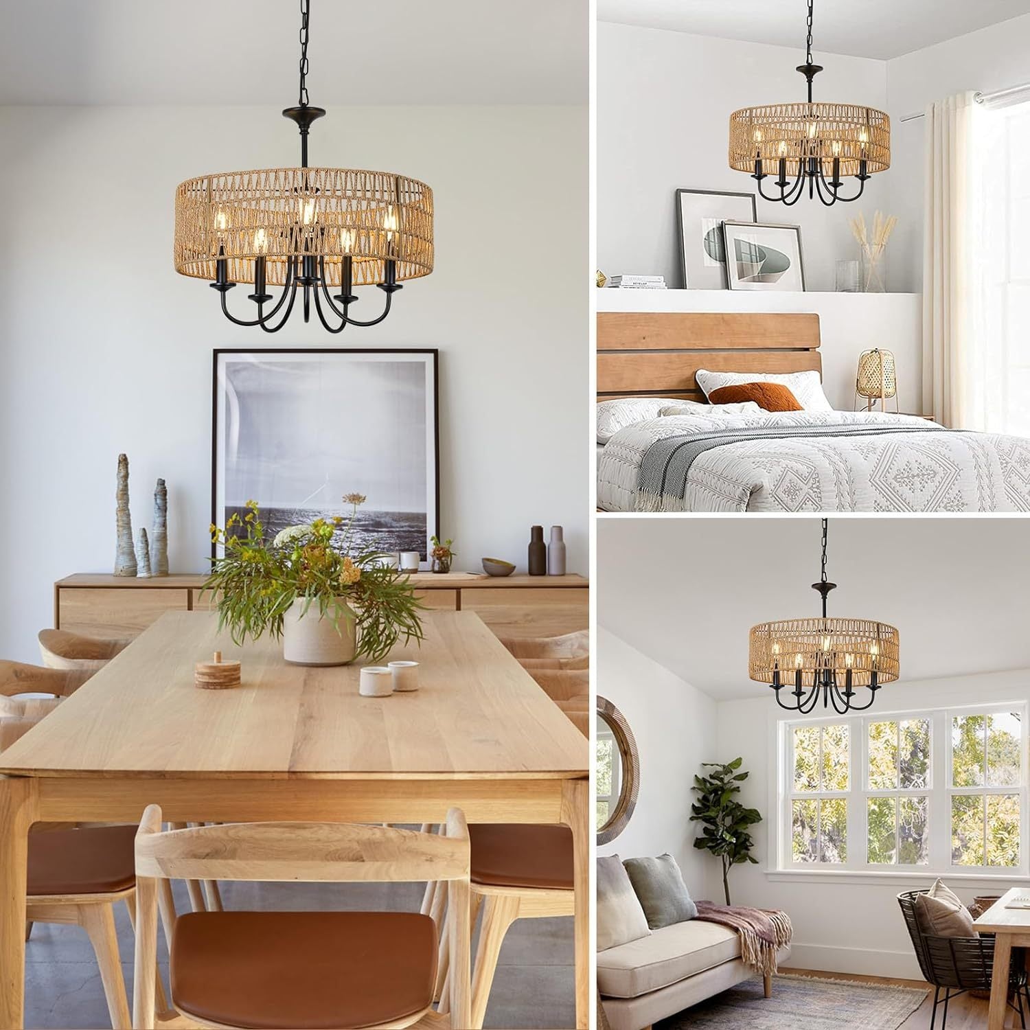 Walker Edison | Modern Farmhouse Chandelier Light Fixture