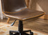 Walker Edison | Cesena Faux Leather 360 Swivel Air Lift Office Chair, Antique Brown