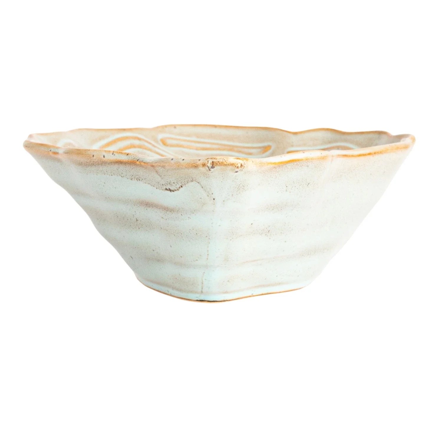 Stoneware Oyster Shell Shaped Bowl, Grey (Each One Will Vary)