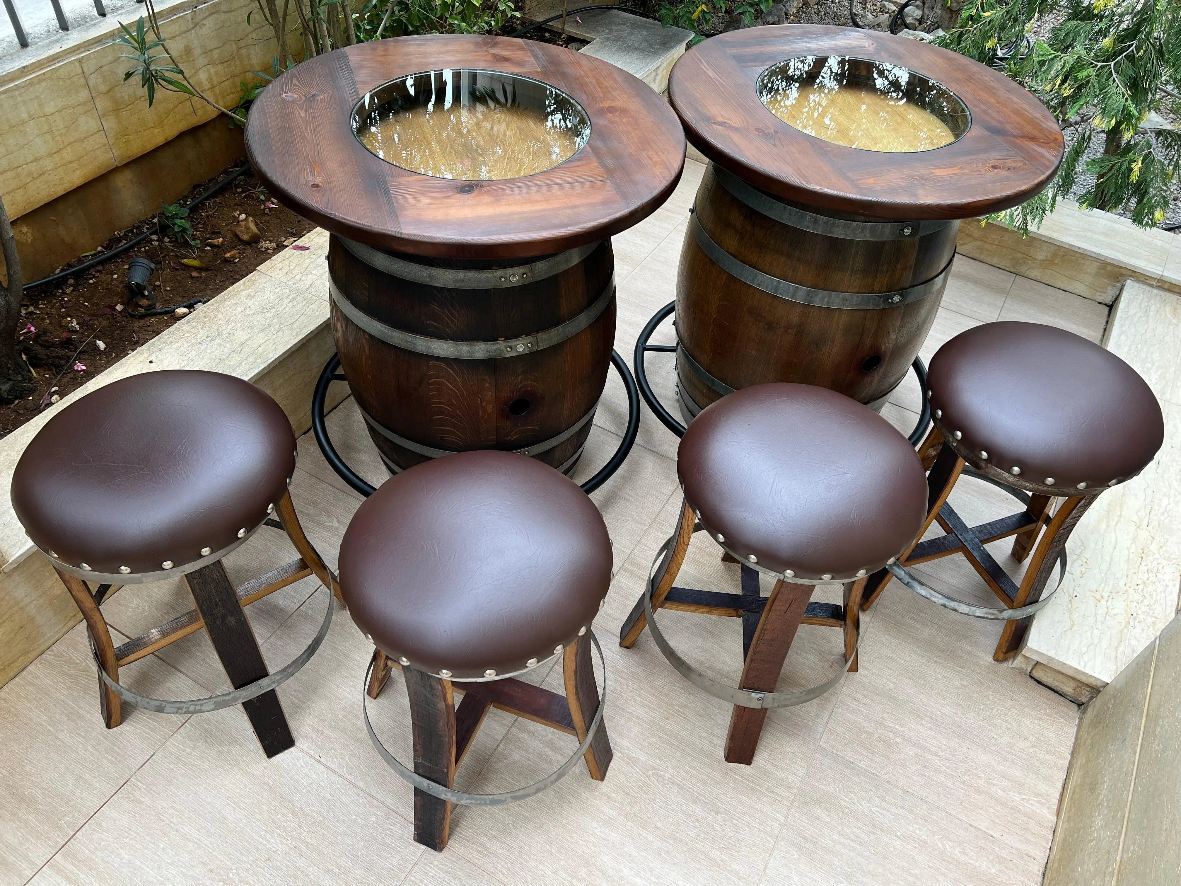 Double Barrel Bar Bistro Set (January Pre-order)